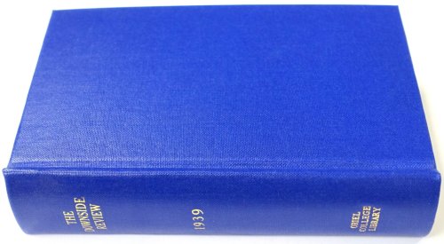 The Downside Review: Volume LVII (New Series Volume XXXVIII)