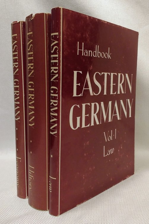 Eastern Germany. A Handbook, Vol. I: Law / Vol. II: History / Vol. III: Economy [Three Volumes]