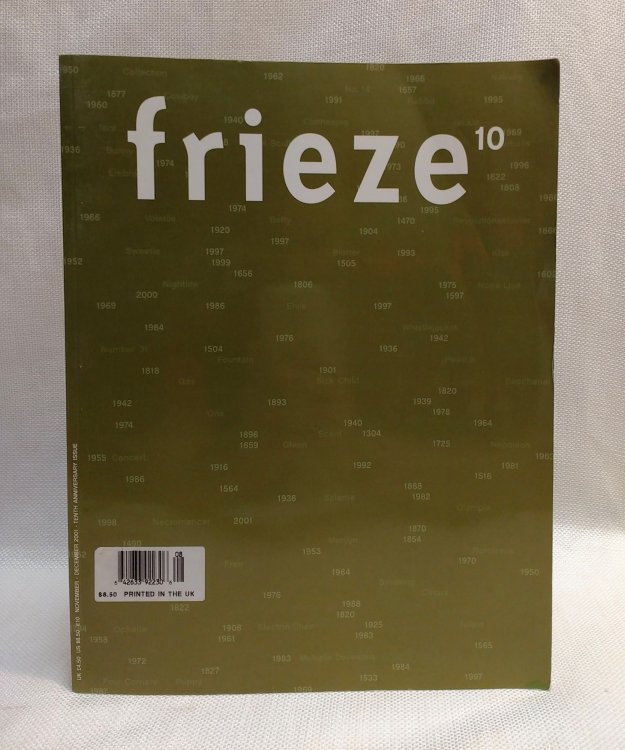Image for Frieze Magazine: Tenth Anniversary Issue (Issue 63, November / December 2001) Frieze Magazine: Tenth Anniversary Issue (Issue 63, November / December 2001)