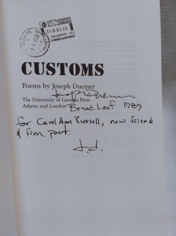 Image for Customs (The Contemporary Poetry Ser.) Customs (The Contemporary Poetry Ser.)