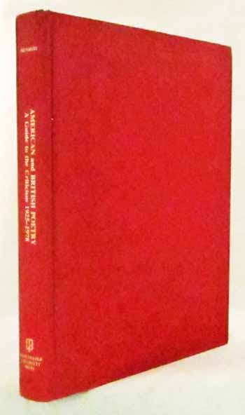 American and British Poetry. A Guide to Criticism 1925-1978