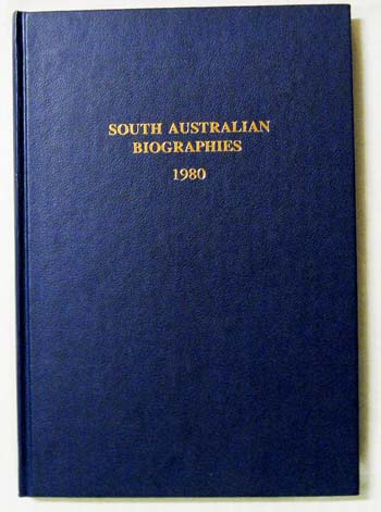 Image for South Australian Biographies 1980 South Australian Biographies 1980