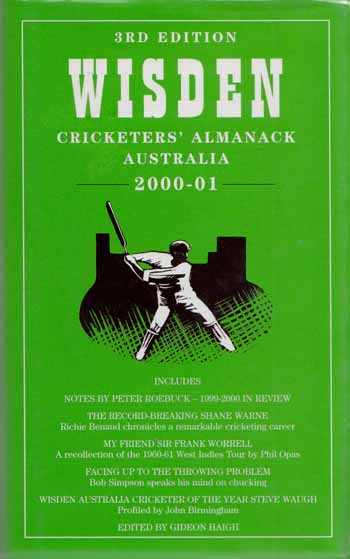 Image for Wisden Cricketers' Almanack Australia 2000-2001 Wisden Cricketers' Almanack Australia 2000-2001