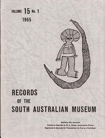 Image for Records of the South Australian Museum Volume 15 No 1 1965 Records of the South Australian Museum Volume 15 No 1 1965