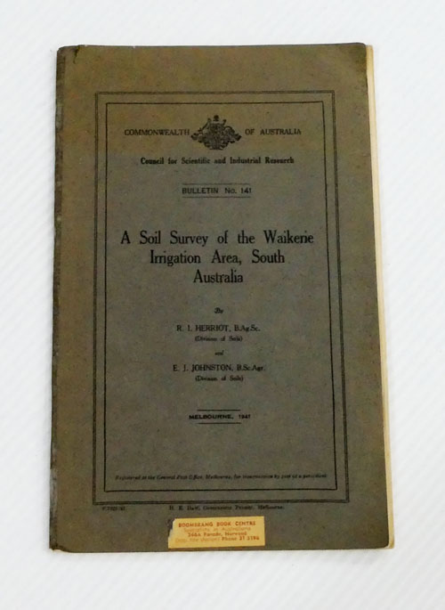A Soil Survey of the Waikerie Irrigation Area, South Australia