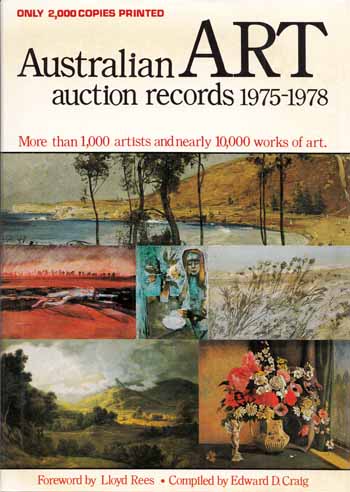 Image for Australian Art Auction Records 1975-1978 Australian Art Auction Records 1975-1978