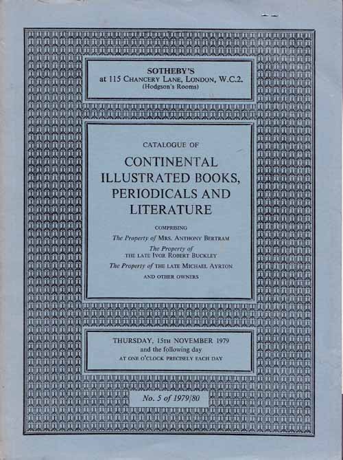 Catalogue of Continental Illustrated Books, Periodicals and Literature. No 5 of 1979/80