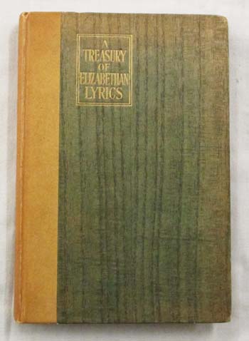 Image for A Treasury of Elizabethan Lyrics A Treasury of Elizabethan Lyrics
