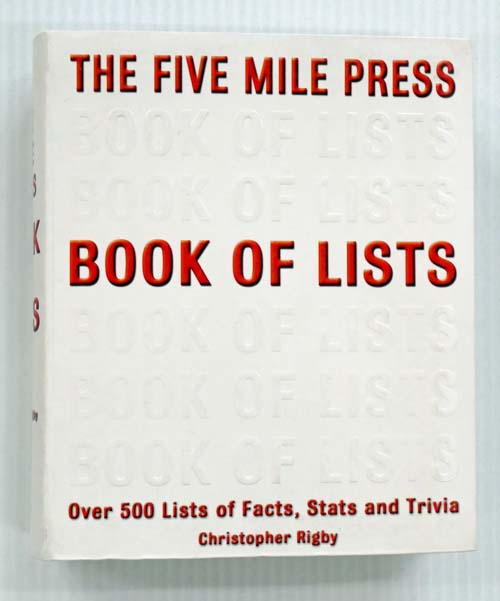 Image for Book of Lists Book of Lists