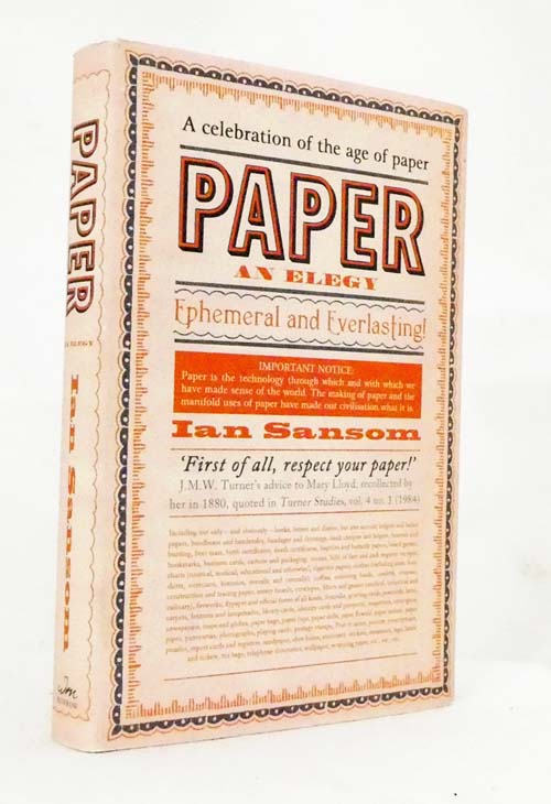 Image for Paper An Elegy Paper An Elegy