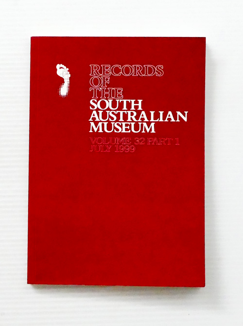 Image for Records of the South Australian Museum Volume 32 Part 1 July 1999 Records of the South Australian Museum Volume 32 Part 1 July 1999