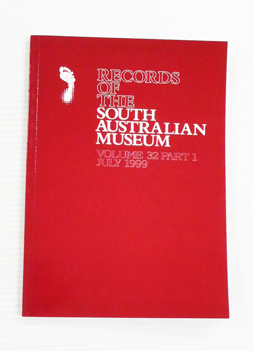 Records of the South Australian Museum Volume 32 Part 1 July 1999