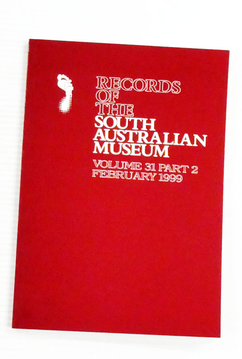 Records of the South Australian Museum Volume 31 Part 2 February 1999