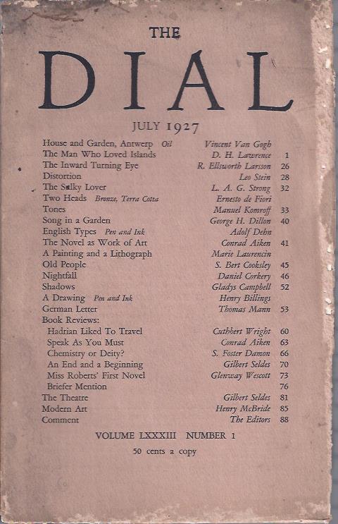 Image for The Dial, July, 1927 The Dial, July, 1927