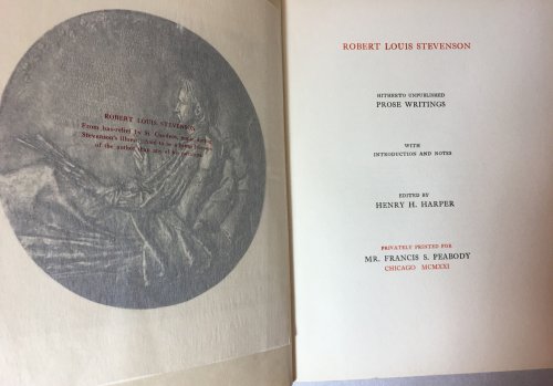 Image for Hitherto Unpublished Prose Writings, Poems of Robert Louis Stevenson: Hitherto Unpublished Hitherto Unpublished Prose Writings, Poems of Robert Louis Stevenson: Hitherto Unpublished