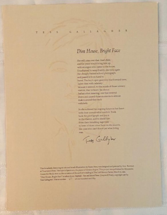 Image for Dim House, Bright Face Broadside Dim House, Bright Face Broadside