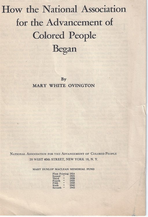 Image for How the National Association for the Advancement of Colored People Began How the National Association for the Advancement of Colored People Began
