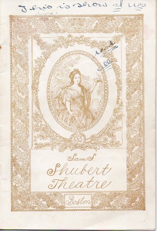 Shubert's Theatre Playbill: Ann Boyd by Will Harben