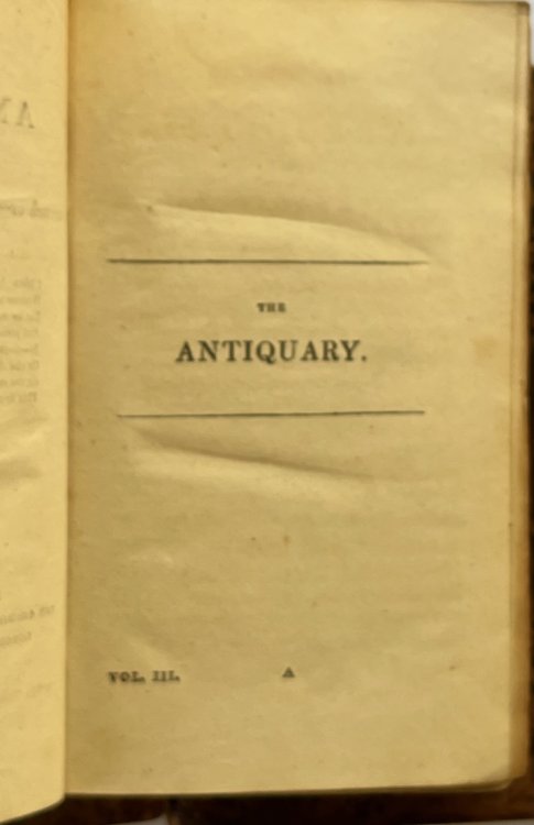 The Antiquary Complete 3 Volume Set