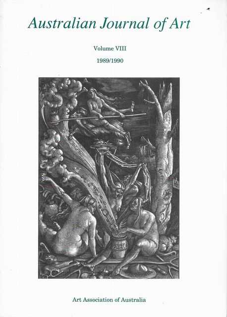 Image for Australian Journal of Art Volume VIII 1989/1990 Australian Journal of Art Volume VIII 1989/1990