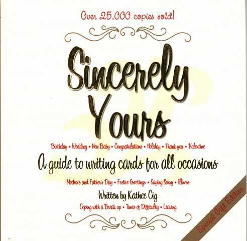 Sincerely Yours: A Guide to Writing Cards for all Occassions