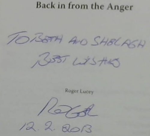 Back in from the Anger