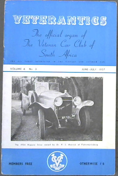 Veterantics: The official organ of The Veteran Car Club of South Arica
