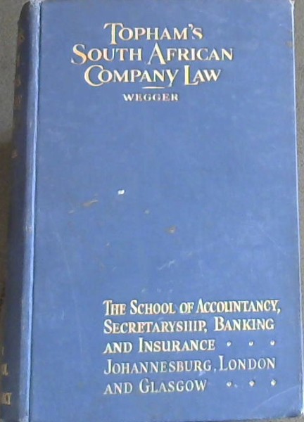 Topham's Principles of Company Law