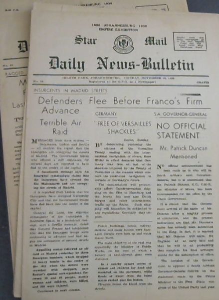 ORIGINAL - 6 COPIES OF STAR MAIL DAILY NEWS -BULLETIN