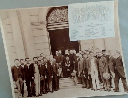 Original photograph: KEY to Photograph taken at new opening of the new National Bank Building