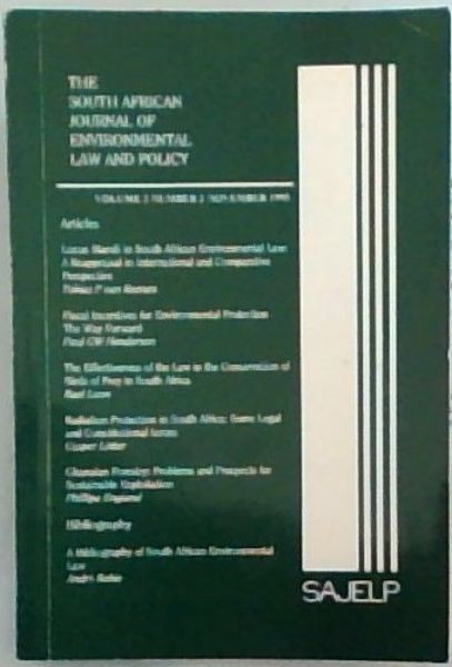 The South African journal of environmental law and policy: Volume2 Number 2 November 1995