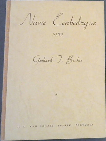 Nuwe Eenbedrywe 1952
