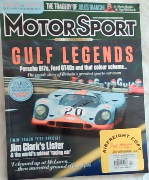 MotorSport, December 2014. Vol. 90. No. 12 [Gulf's Racing Dynasty Stefano Modena ; Jim Clark's Lister]