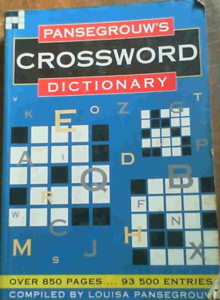 Pansegrouw's Crossword Dictionary