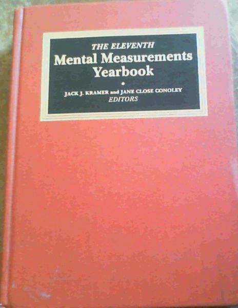 Image for The Eleventh Mental Measurements Yearbook The Eleventh Mental Measurements Yearbook