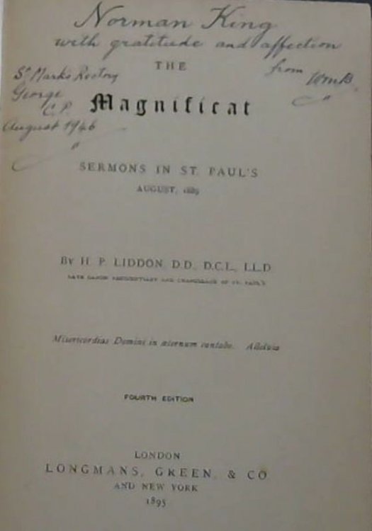 The Magnificat : Sermons in ST. Paul's, August 1889