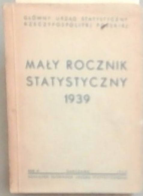 Maly Rocznik Statystyczny 1939
