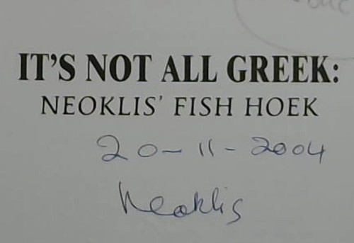 Image for It's Not All Greek : Neoklis' Fish Hoek It's Not All Greek : Neoklis' Fish Hoek