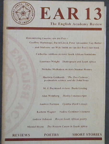 Ear 13; The English Academy Review