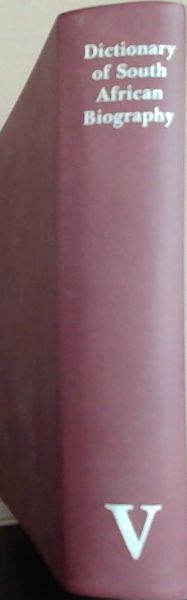 Image for Dictionary of South African Biography: v.5: Vol 5 Dictionary of South African Biography: v.5: Vol 5