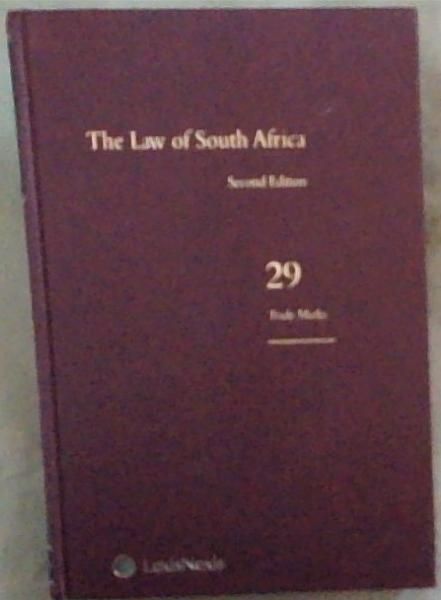 The Law Of South Africa, second edition, Volume 29