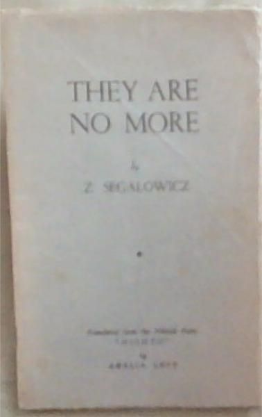 Image for They Are No More They Are No More