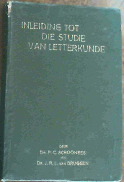 Inleiding Tot Die Studie Van Letterkunde