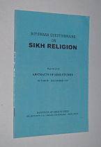 BOTSWANA QUESTIONNAIRE ON SIKH RELIGION