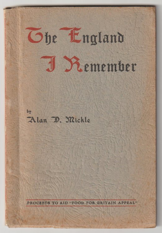 Image for THE ENGLAND I REMEMBER THE ENGLAND I REMEMBER