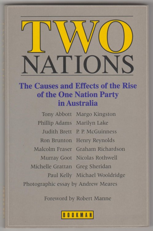 Image for TWO NATIONS: The Causes and Effects of the Rise of the One Nation Party in Australia TWO NATIONS: The Causes and Effects of the Rise of the One Nation Party in Australia