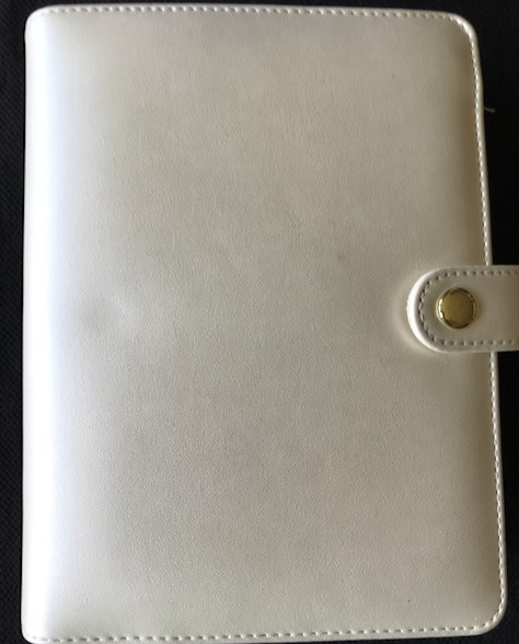 Metallic Ivory 1.5-inch, 6-ring mini binder