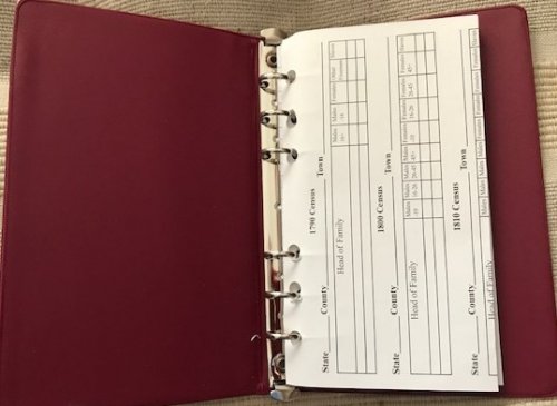 Maroon 1/2-inch, 6-ring mini binder