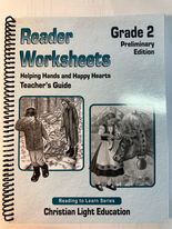 Reader Worksheets, Grade 2, Preliminary Edition (Teacher's Guide)