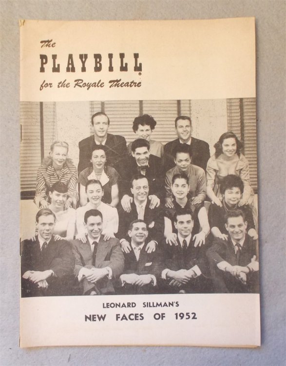 Leonard Sillman's New Faces of 1952: the Playbill for the Royale Theatre [Mel Brooks]